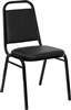 discount black vinyl banquet chair