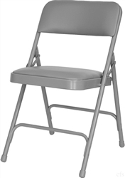 Cheap Prices Gray Vinyl Metal Folding Chair