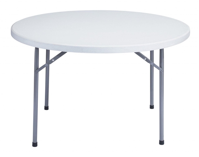 Free Shipping 48" Wholesale Prices for Round Plastic Folding Tables,  California Tables,