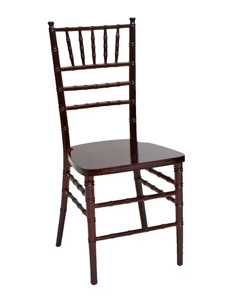 Mahogany Discount Resin Chiavari chairs, Resin Chivari Chair, Resin Ballroom Chairs