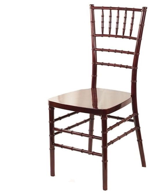 Mahogany  Chiavari chairs, Resin Chivari Chair, Resin Ballroom Chairs