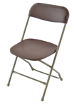 Free Shipping Cheap Prices  Brown   Plastic Folding Chair