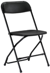 Free Shipping Cheap Prices Black  Plastic Folding Chair