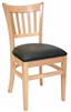 Restauant Chair Natural Verticle Back