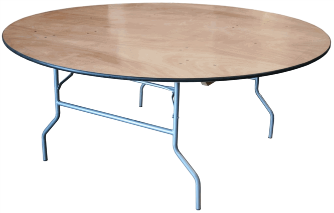 Discount-72" Round Plywood Folding Table, Discount Plywood Folding Tables,