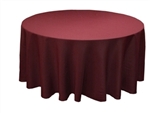 132" Round Table Cloth - 10 Colors