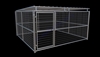 Dog Kennel with Roof Shelter 12x12