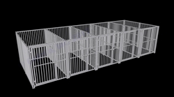 Multiple Dog Kennels, 5-Run European Style Dog Kennel 5x10