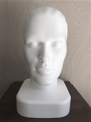 Matte White Plastic Male Display Head
