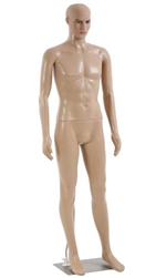 6'1" Unbreakable Fleshtone Realistic Male Mannequin