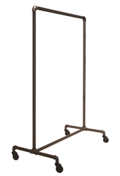 Garment Rack with Single Bar from www.zingdisplay.com