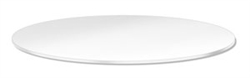 White Melamine Round Shelf