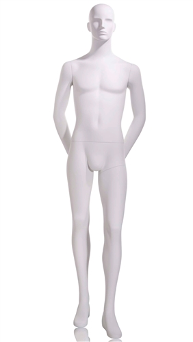 White Male Mannequin - Hands Behind Back from www.zingdisplay.com