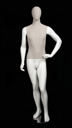 Linen Mixed Fabric Male Mannequin Standing