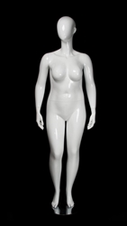 Glossy White Plus Size 16 Female Mannequin