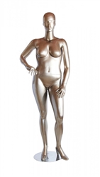 Metallic Gold Plus Size 16 Female Mannequin