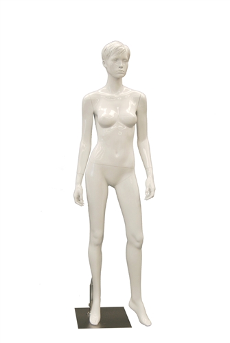 Glossy White Female Mannequin