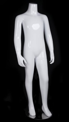 Glossy White Headless Unisex Child Mannequin from www.zingdisplay.com