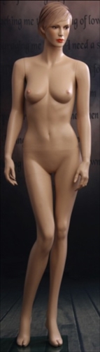Molded Hair Female Mannequin with Realistic Facial Features from www.zingdisplay.com