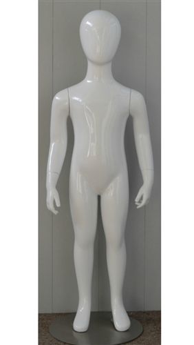 Egghead Child Mannequin in White