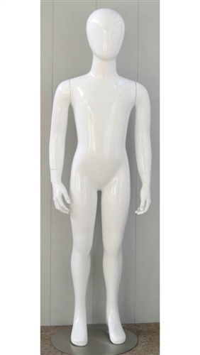 Egghead Child Mannequin in White