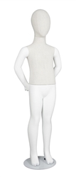 Linen Mixed Fabric Child Mannequin Hands behind