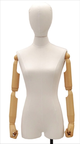 Egghead Female Dress Form with Flexible Arms and Fingers