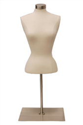 Female Upper Torso Dress Form with base - Size Small