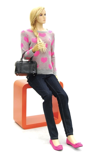 Adjustable Female Mannequin in Tan Fleshtone from www.zingdisplay.com