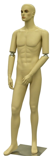 Tan Flexible Elbow Male Mannequin