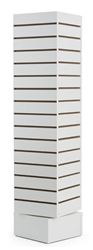 Revolving Slatwall Tower White