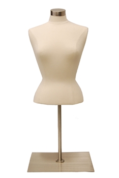 Female Upper Torso Dress Form with base - Size Medium