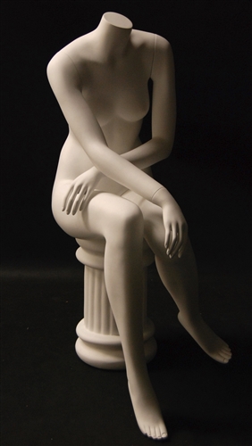 Seated Headless Female Mannequin from www.zingdisplay.com