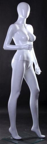 Glossy White Headless Female Mannequin from www.zingdisplay.com