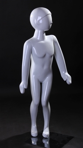 Cute Child White Standing Mannequin - Child Mannequins - Mannequins