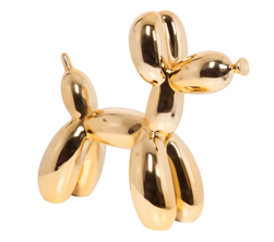 Metallic Gold Balloon Animal Dog Mannequin