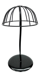 Dome Black Metal Table Top Hat / Wig Rack