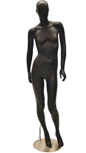 Black Matte Female Egghead Mannequin from www.zingdisplay.com