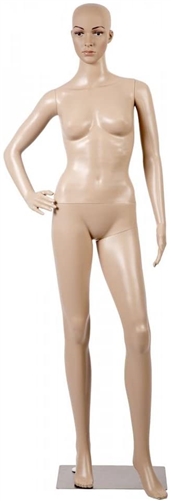 Unbreakable Female Mannequin in Tan with Facial Features