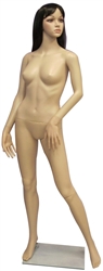 Unbreakable Female Mannequin in Tan with Facial Features