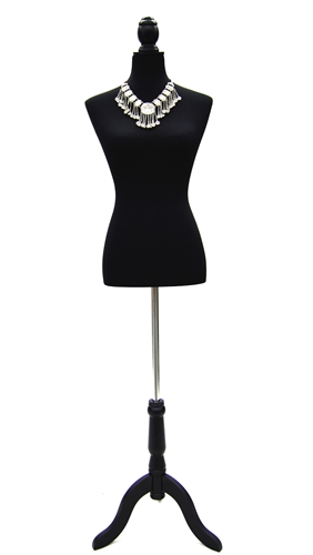 Female Upper Torso Dress Form with Tripod Base