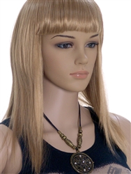 Blonde Straight Hair Mannequins wig