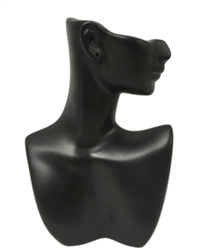 Self-Standing Abstract Jewelry Display Bust with Pierced Ear