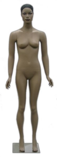 Realistic Facial Features African American Female Mannequin