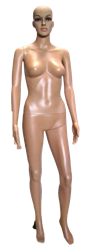 Unbreakable Female Mannequin with Realistic Facial Features