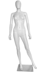 Female Egghead Mannequin in Unbreakable Plastic