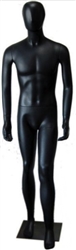 Abstract Egghead Male Mannequin in Matte Black from www.zingdisplay.com