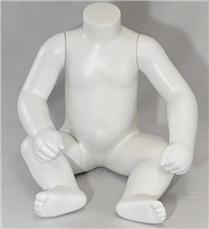 White Headless Sitting Baby Mannequin (6-9 Months)