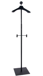 Matte Black Men's Floor Standing Customer With Hanger