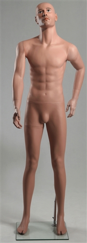 Male Caucasian Mannequin 5'9" Tall Looking Up